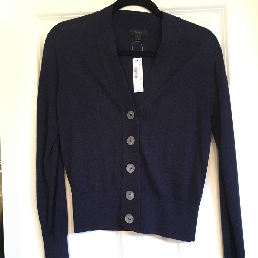 2/$20 NWT Navy JCrew Cardigan with Large Buttons